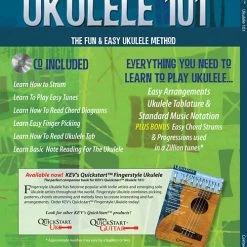 Hal Leonard Ukulele 101 The Fun & Easy Ukulele Method Book W/CD Books & AV