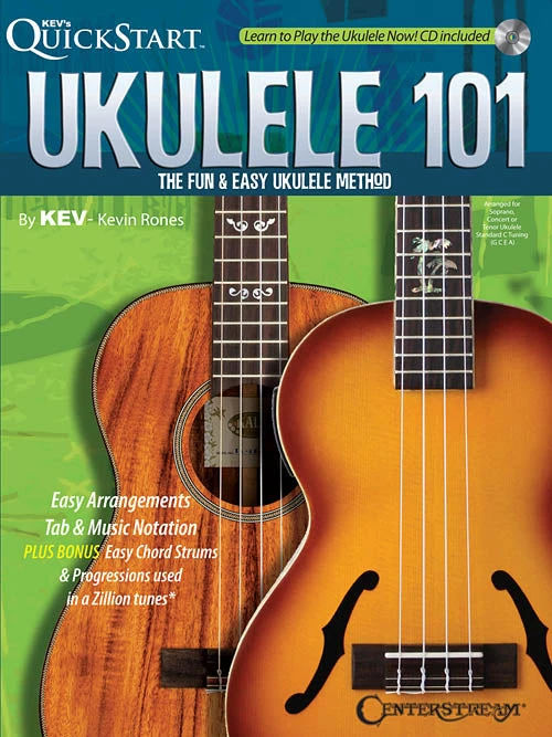 Hal Leonard Ukulele 101 The Fun & Easy Ukulele Method Book W/CD Books & AV