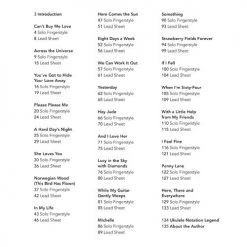 Hal Leonard The Beatles For Fingerstyle Ukulele Book Books & AV