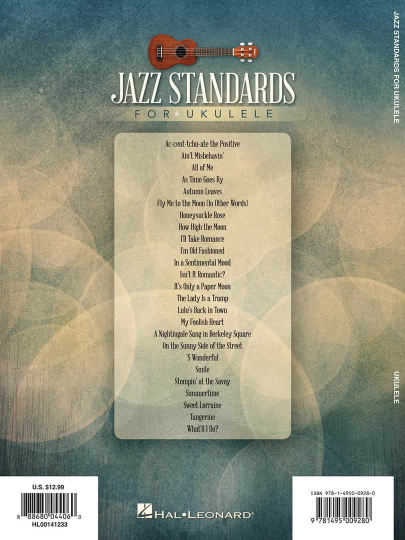 Hal Leonard Books & AV Jazz Standards For Ukulele Songbook