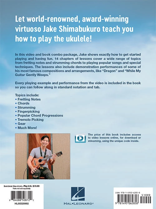 Hal Leonard Books & AV Jake Shimabukuro Ukulele Lessons Book