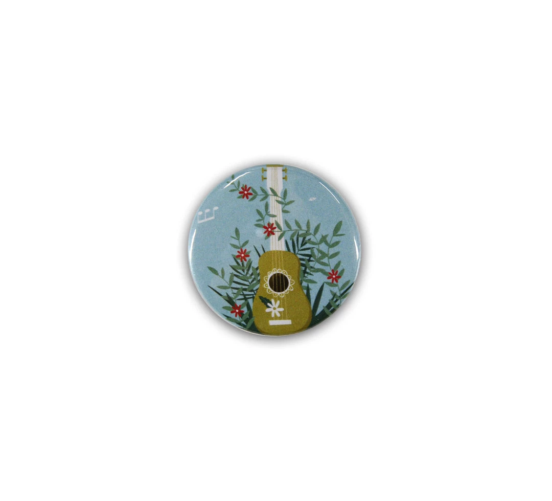 UKULELE MOVEMENT UM Badge - Flowers Vines Uke