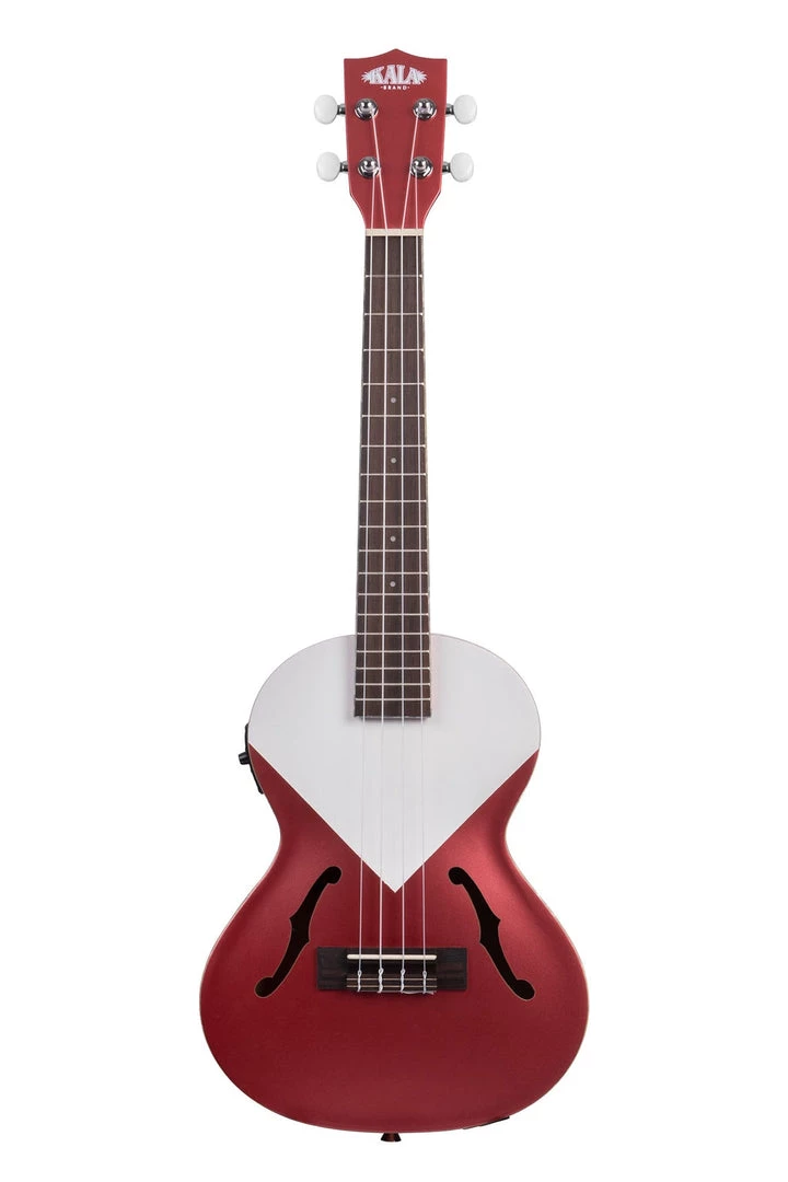 Kala Archtop Tenor Ukulele With Pickup (Chicago Red)