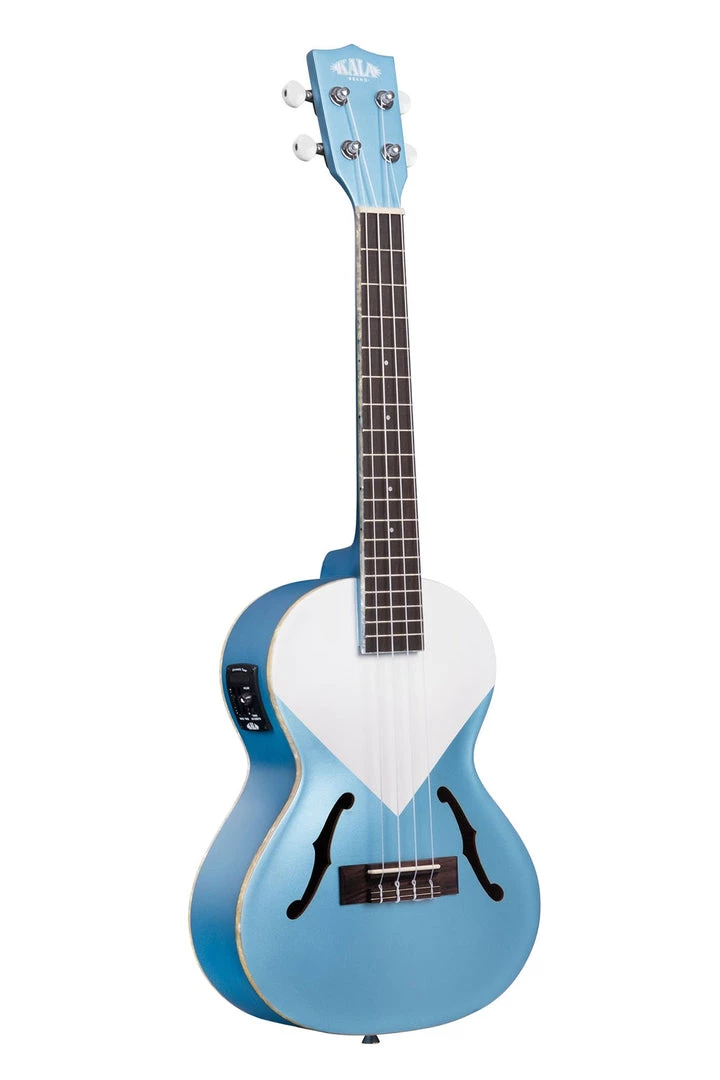 Kala Archtop Tenor Ukulele With Pickup (Lake Shore Blue)