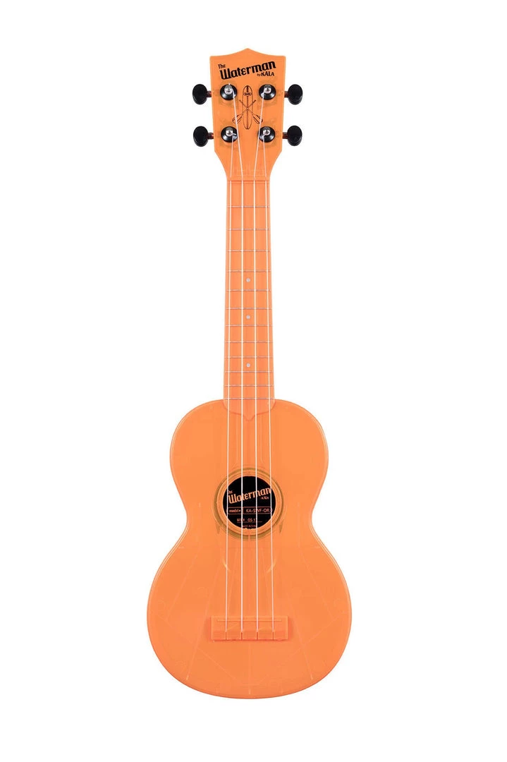 Kala Waterman Soprano Ukulele (Fluorescent Orangesicle) Ukuleles