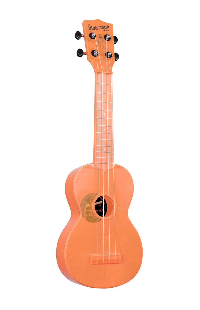 Kala Waterman Soprano Ukulele (Fluorescent Orangesicle) Ukuleles