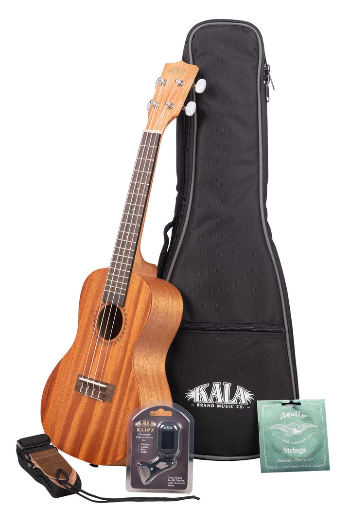 Kala Mahogany Ukulele Bundle (KA-15 Series - 3 Sizes) Ukuleles