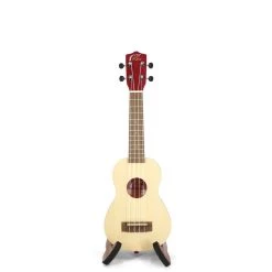 Ukuleles MyLeho Solid Spruce Top Soprano Ukulele (Red Wine)