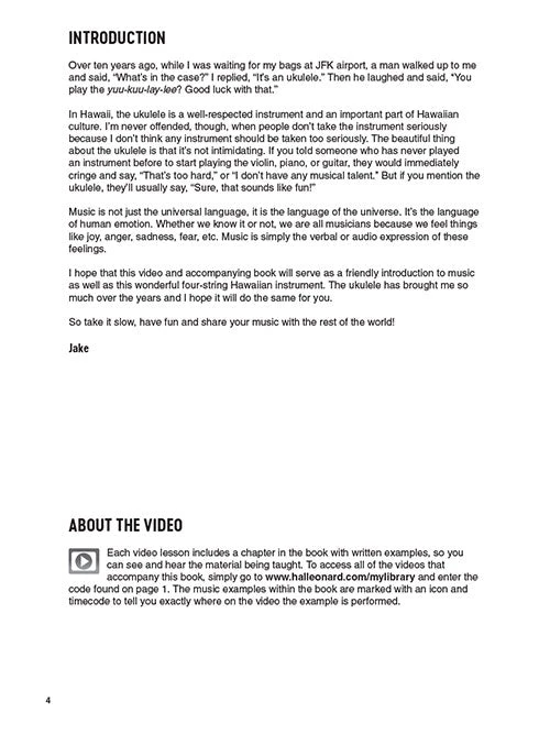 Hal Leonard Books & AV Jake Shimabukuro Ukulele Lessons Book