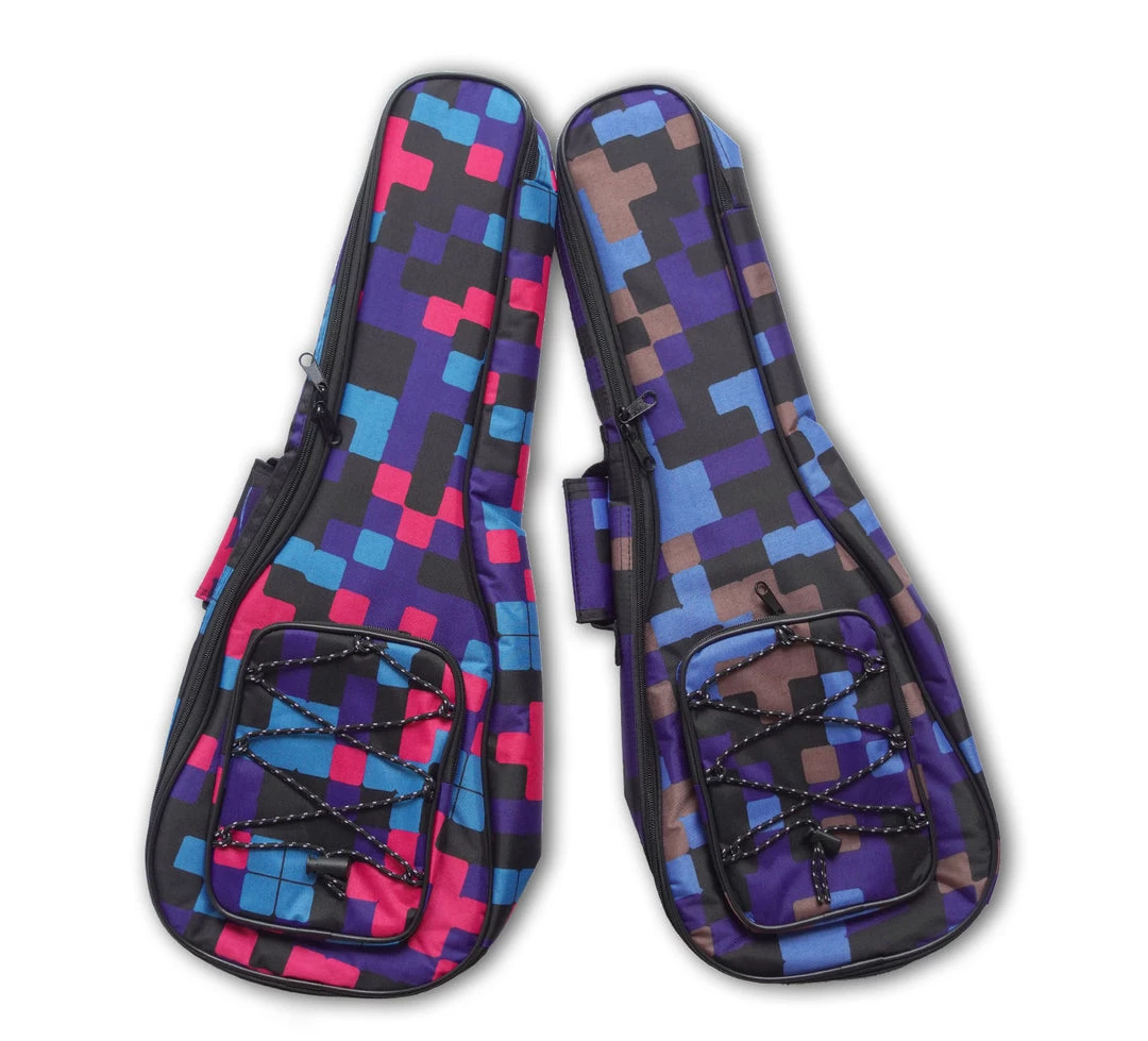 UKULELE MOVEMENT Padded Ukulele Gigbag (Tetris Print)