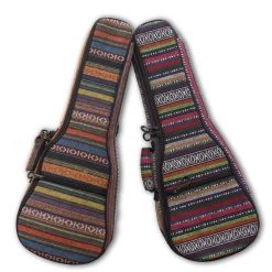 UKULELE MOVEMENT Padded Ukulele Gigbag (Colourful Woven)