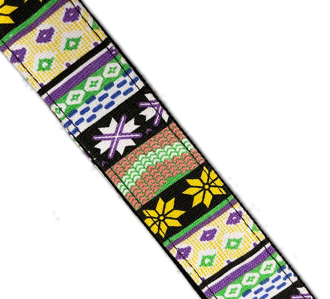 Renegade Accessories Ukulele Strap STRAP/SD36 Yellow Flower