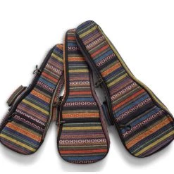 UKULELE MOVEMENT Padded Ukulele Gigbag (Colourful Woven)