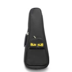 UKULELE MOVEMENT Accessories Padded Ukulele Gigbag (Black With Face)