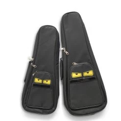 UKULELE MOVEMENT Accessories Padded Ukulele Gigbag (Black With Face)