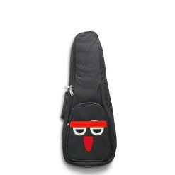 UKULELE MOVEMENT Accessories Padded Ukulele Gigbag (Black With Face)
