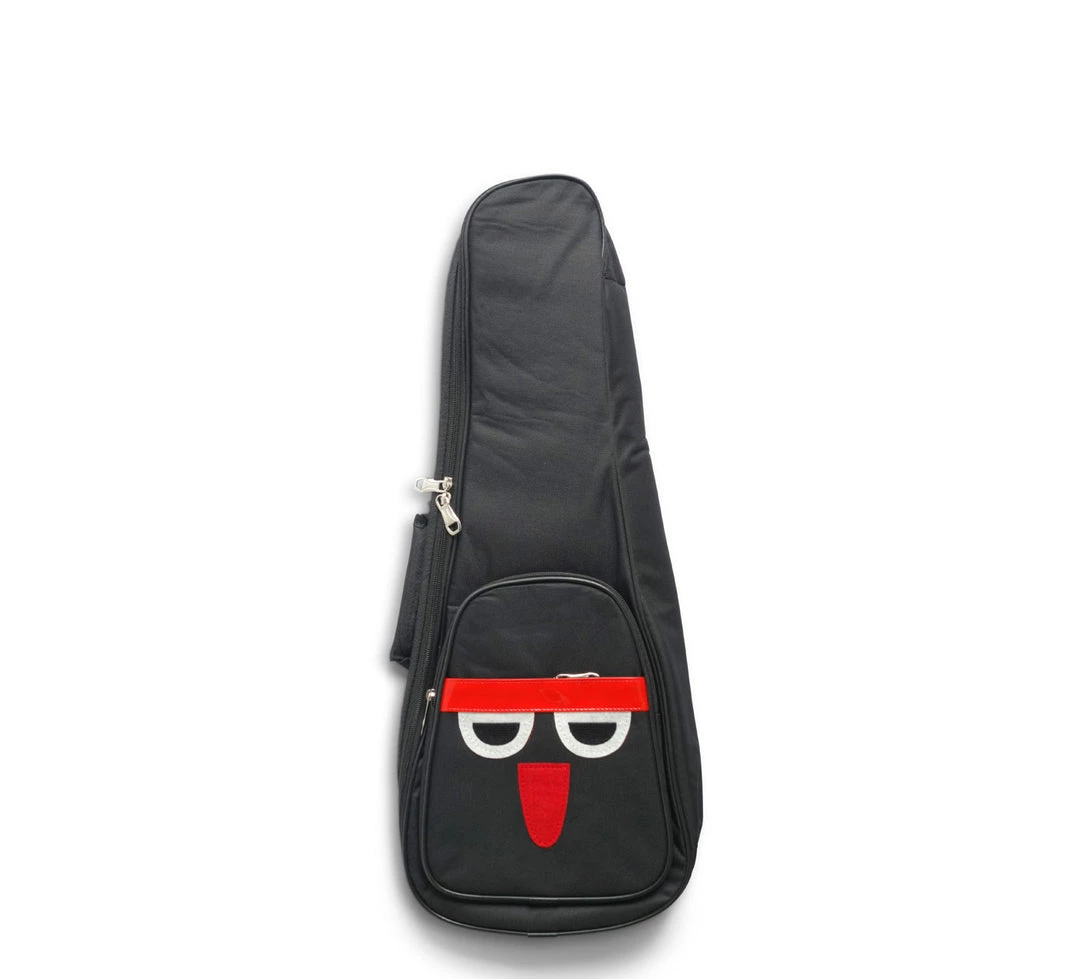UKULELE MOVEMENT Accessories Padded Ukulele Gigbag (Black With Face)