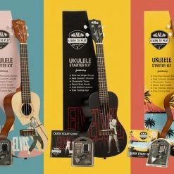 Ukuleles Kala Learn-To-Play Concert Ukulele Starter Kit (Elvis Viva Las Vegas)