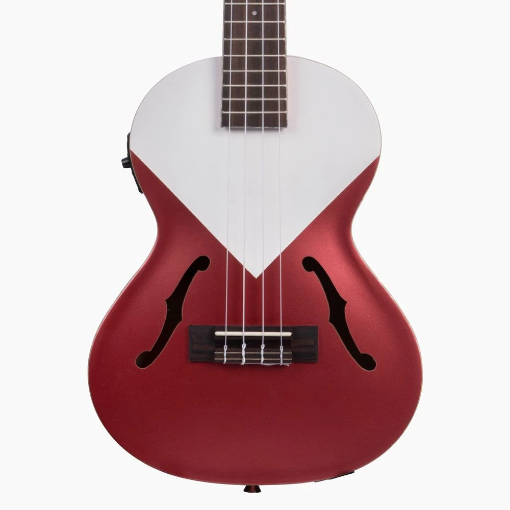 Kala Archtop Tenor Ukulele With Pickup (Chicago Red)