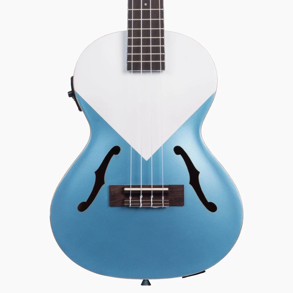 Kala Archtop Tenor Ukulele With Pickup (Lake Shore Blue)